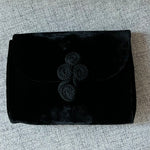 Christian Dior Vintage Black Velvet Clutch