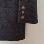 Vintage 1990s Charcoal Gray Cardigan